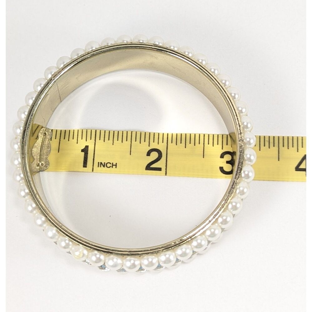 Pearl Rhinestone Bangle - Picture 7 of 7